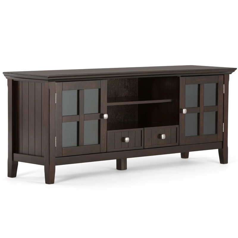 Acadian – TV Media Stand|Light Brown|White|Dark Brown|Gray|Black