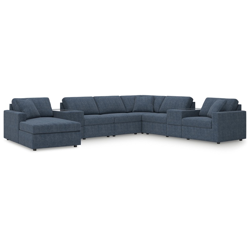 Modmax 8-Piece Sectional with Chaise and Storage Consoles