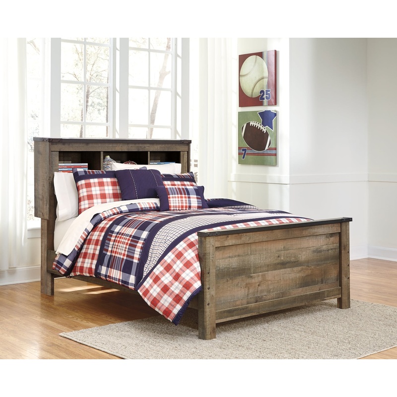 Trinell Full Bookcase Panel Bed