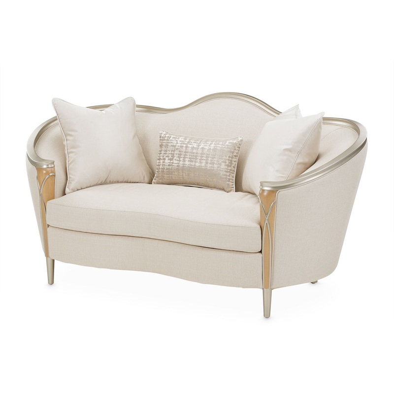 Villa Cherie – Loveseat – Pearl / Caramel