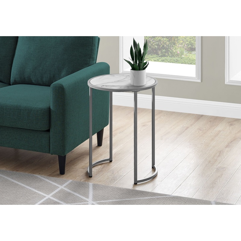 Round Accent Side Table, Contemporary & Modern