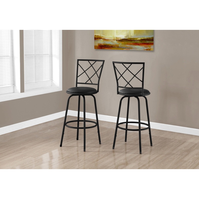 Swivel Stool Bar Height, Contemporary & Modern Style (Set of 2)