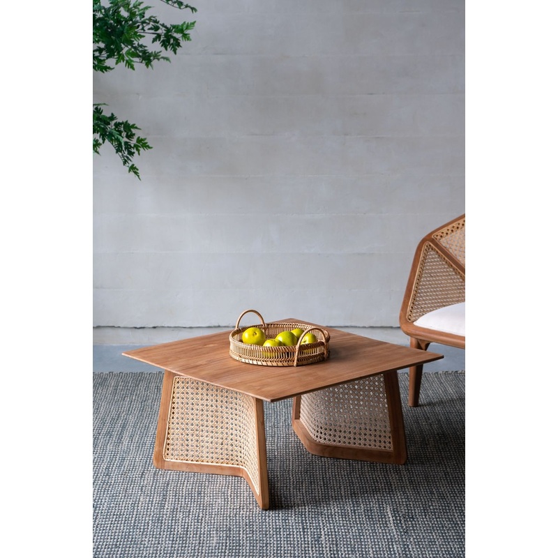 Teak Coffee Table – Natural Wood / Brown