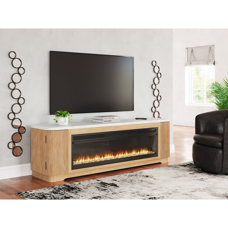 Camdill 80 TV Stand with Electric Fireplace