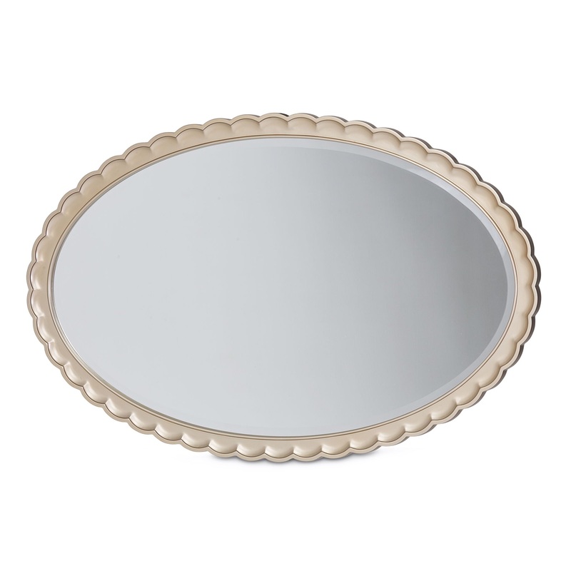 Malibu Crest – Oval Wall Mirror – Chardonnay