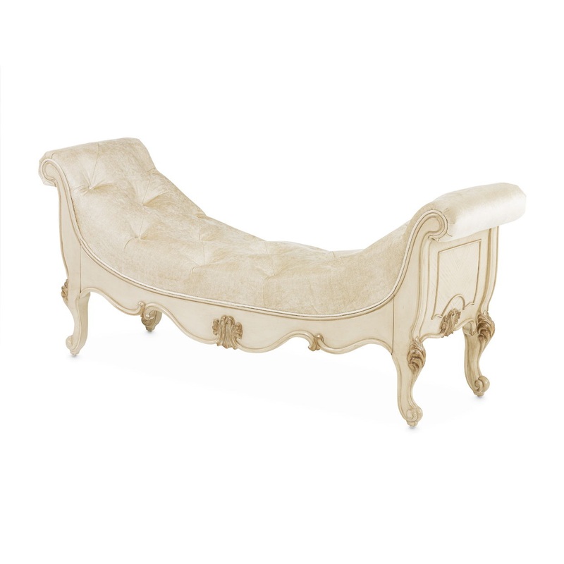 Platine de Royale – Non-Storage Bed Bench – Champagne