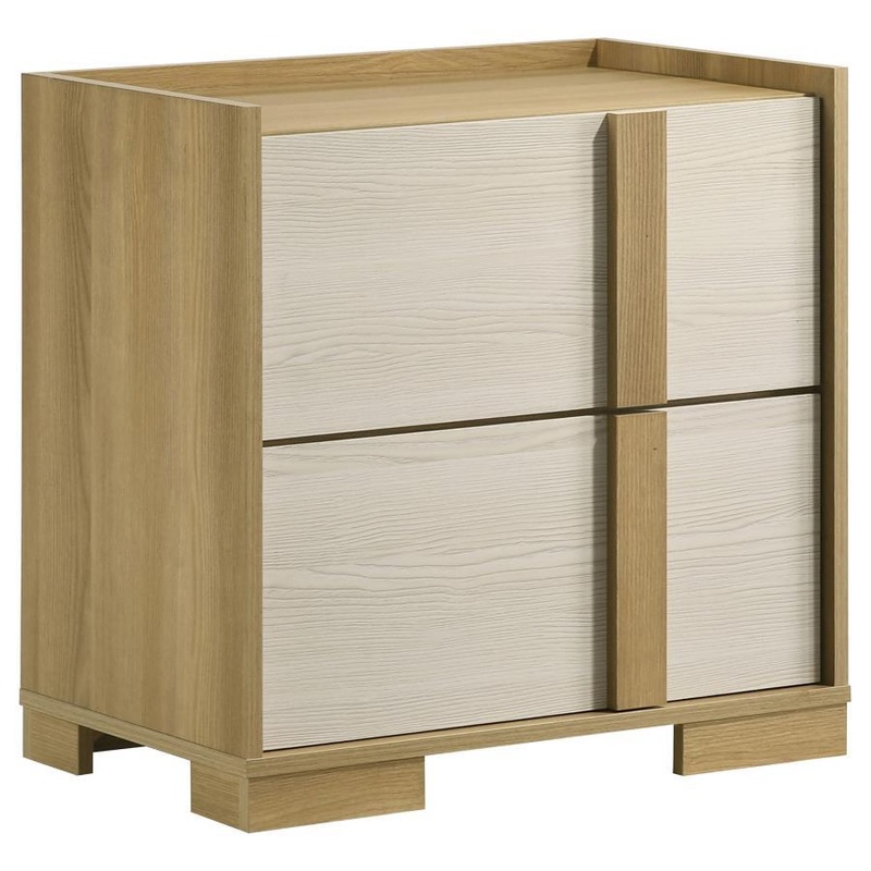 Hyland – 2-Drawer Nightstand Bedside Table – Natural