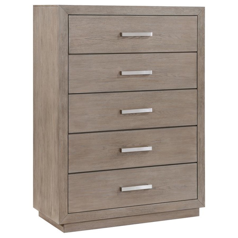 Kenora – 5-Drawer Bedroom Chest – Barley Brown