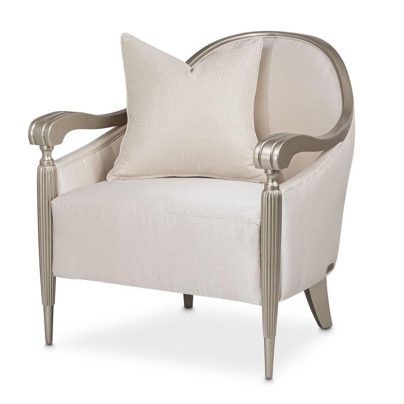 London Place – Accent Chair – Porcelain/Platinum