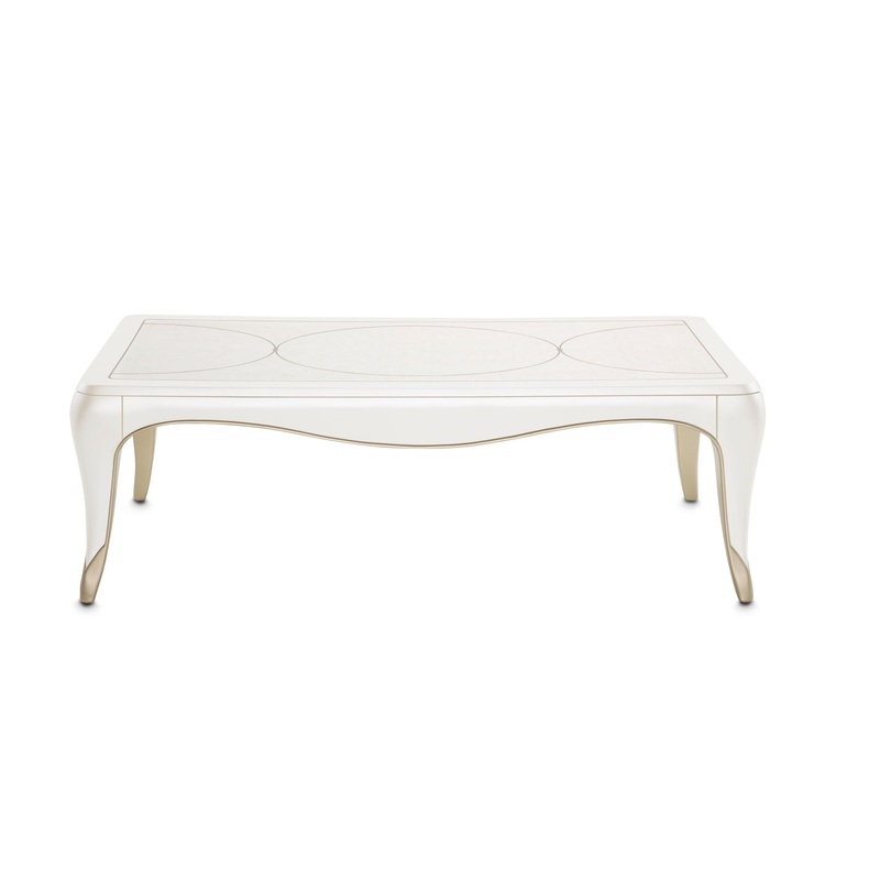 London Place – Rectangular Cocktail Table – Creamy Pearl