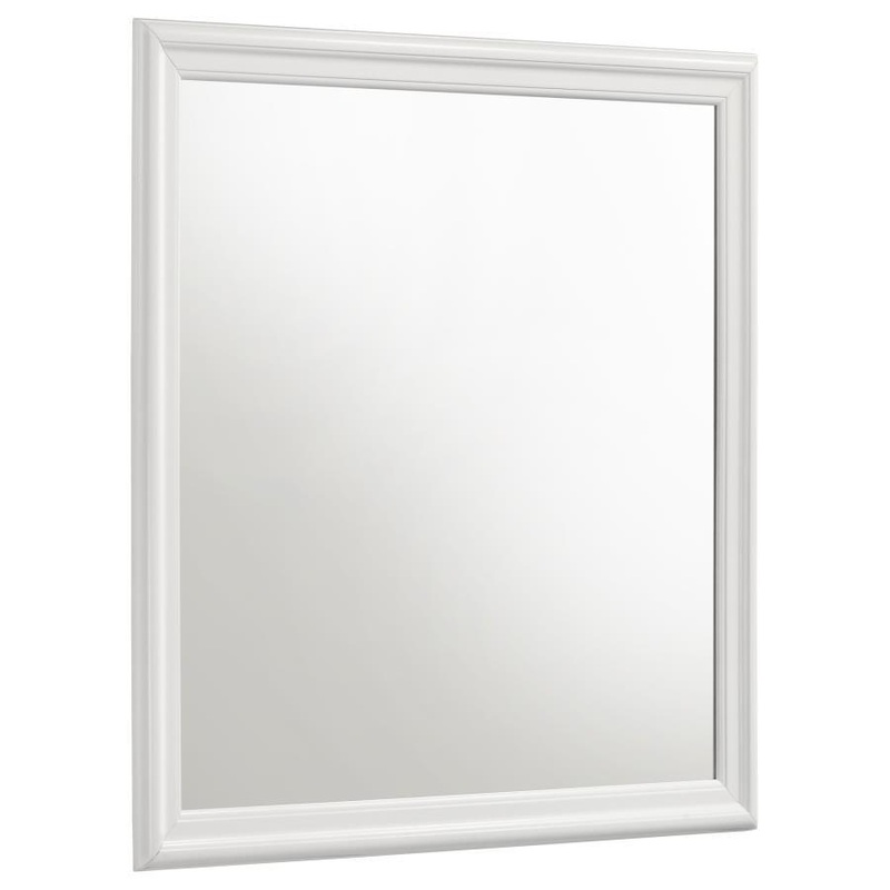 Louis Philippe – 38.25 Dresser Mirror – White