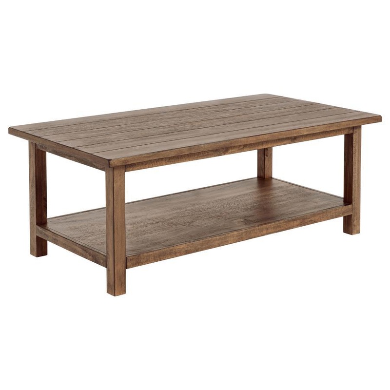 Payne – Wood Coffee Table with Shelf