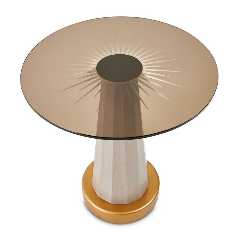 St. Charles – Chairside Table – Dove Gray