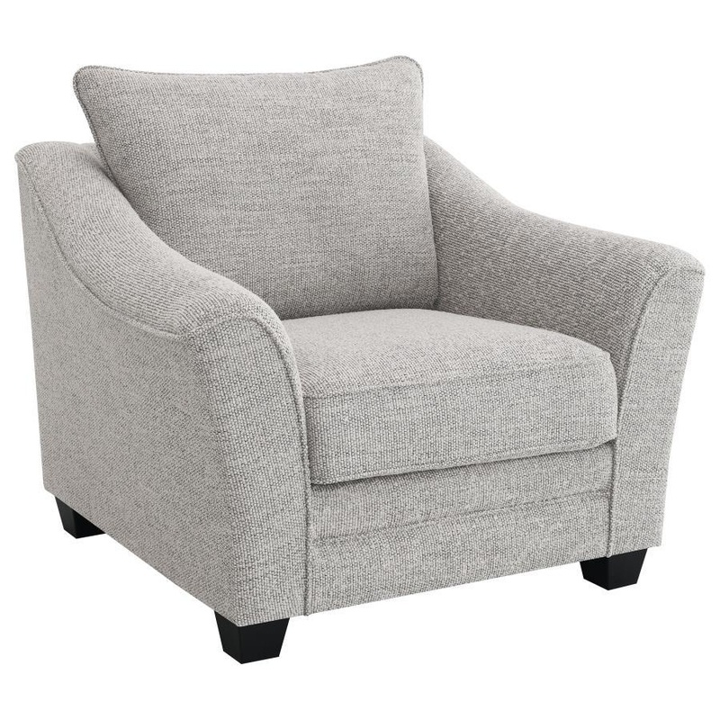 Tomkins – Boucle Upholstered Chair – Light Gray
