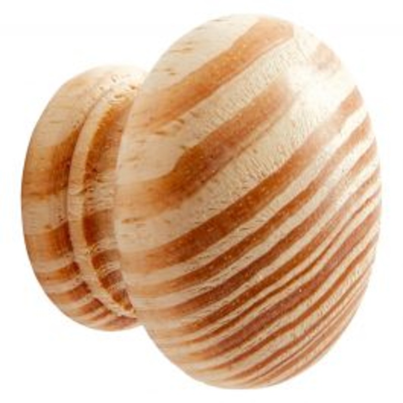 1 WOOD KNOB D40MM NATURAL BEECH