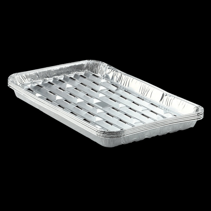 5 VASSOI NATERIAL ALPHA IN ALLUMINIO 34X22X3CM