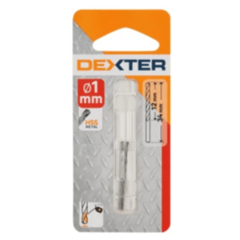 DEXTER METAL DRILL BIT DIAM 1 MM. LUNG