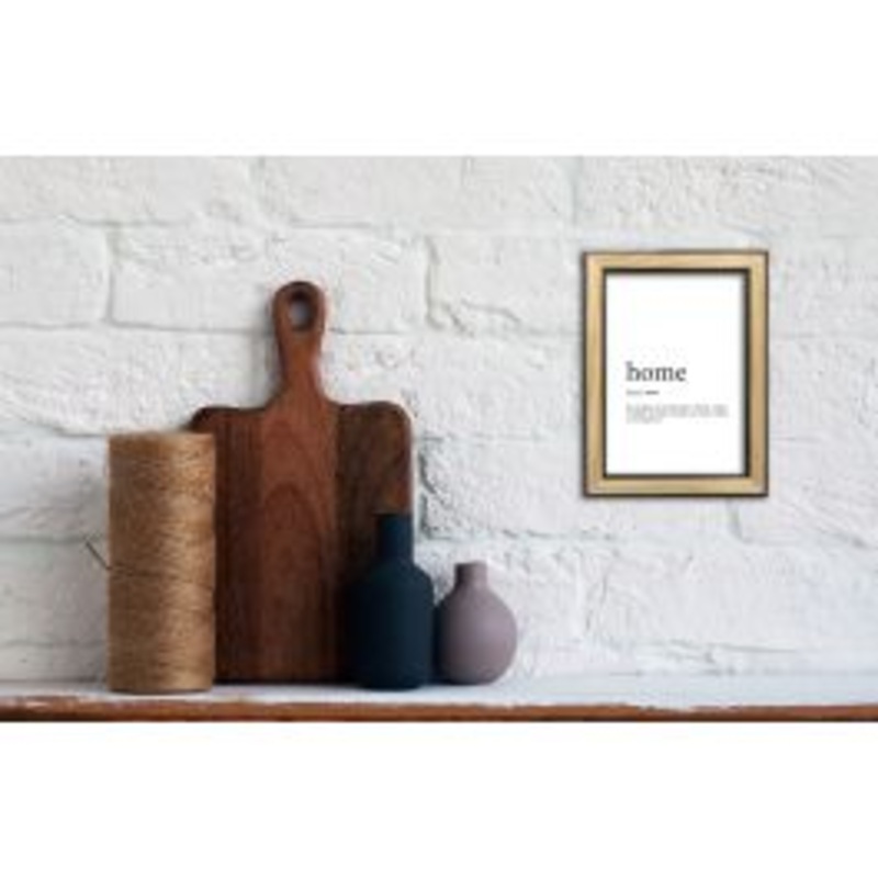 Natural Wood and Black Frame 13×18 cm