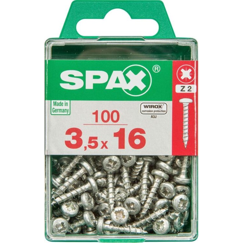 SPAX TC TRX WIROX 3.5X16 M 100 PCS