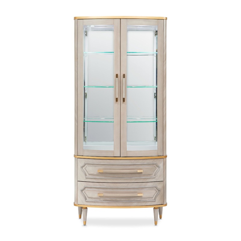 St. Charles – Display Cabinet – Dove Gray