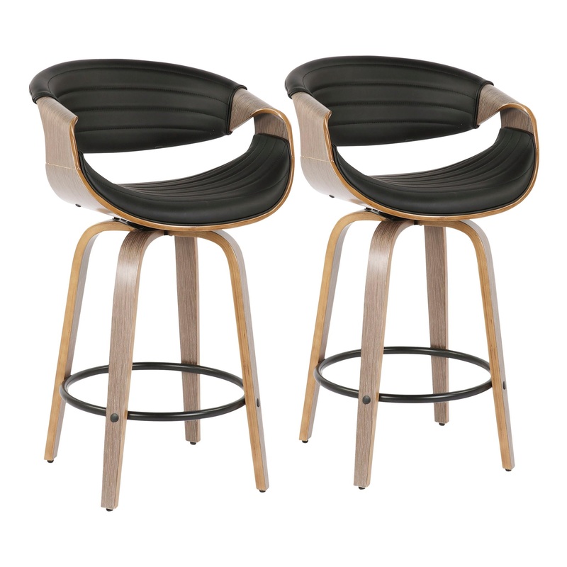 Symphony – Mid Century Modern Counter Stool (Set of 2)