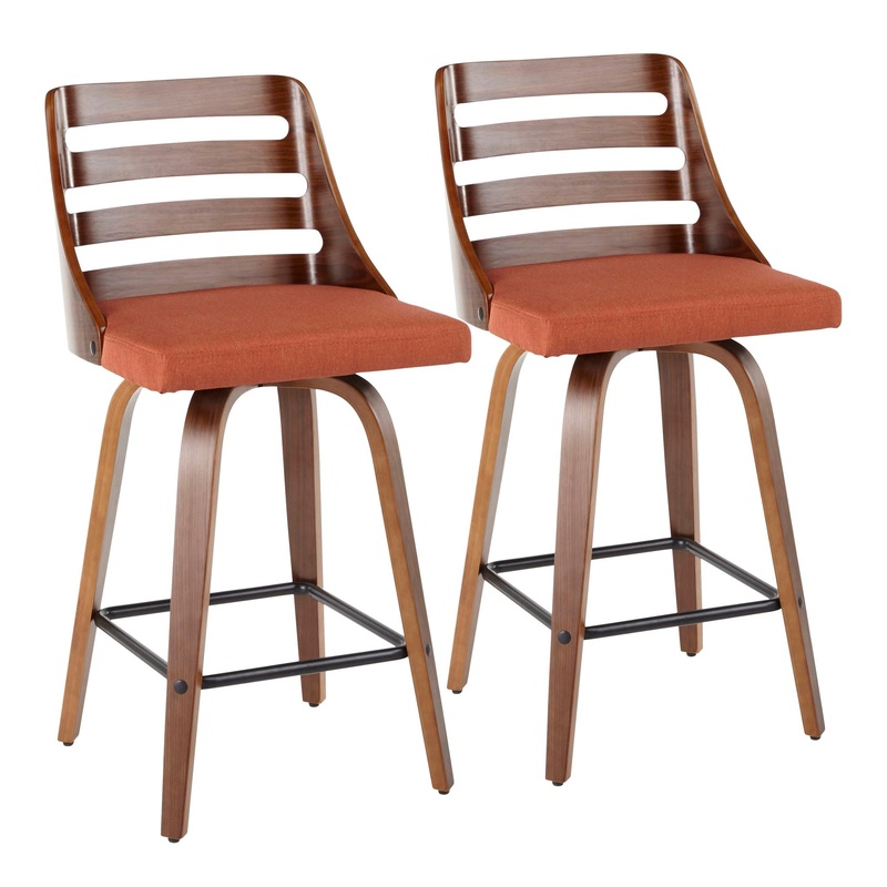 Trevi – Mid Century Modern Counter Stool (Set of 2)