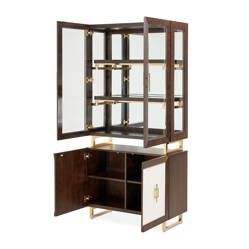Belmont Place – Display Cabinet – Espresso