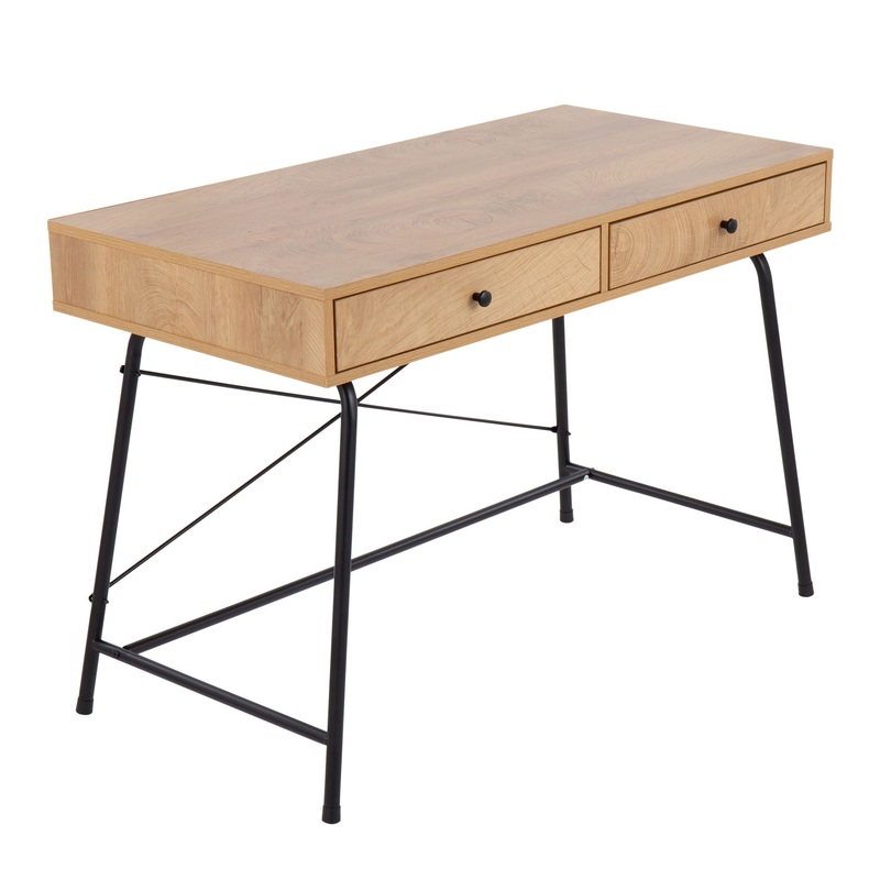 Casper – Industrial Desk – Black / Brown