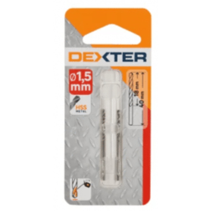 DEXTER METAL DRILL BIT DIAM 1.5 MM. LU