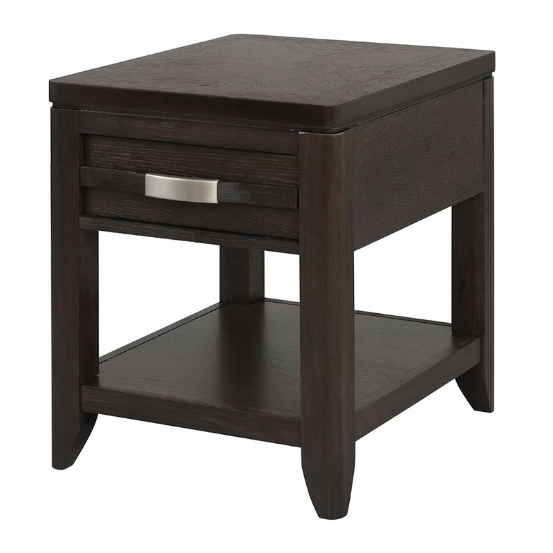 Elegant Design End Table|Dark Brown|End Tables|Cocktail Tables|Console Tables