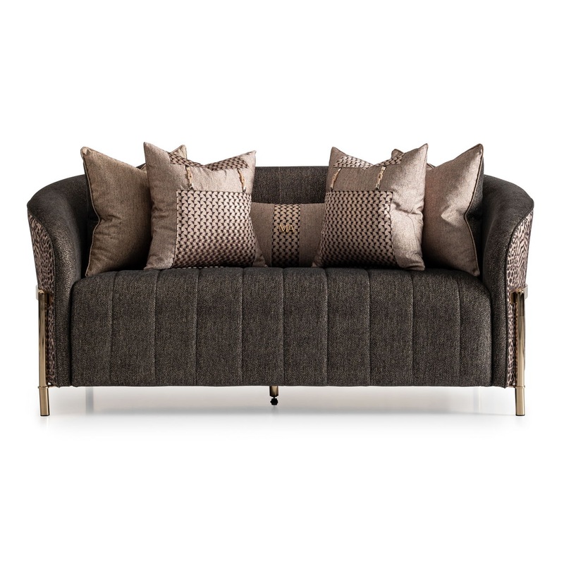 Lisbon – Loveseat|Beige|Dark Gray