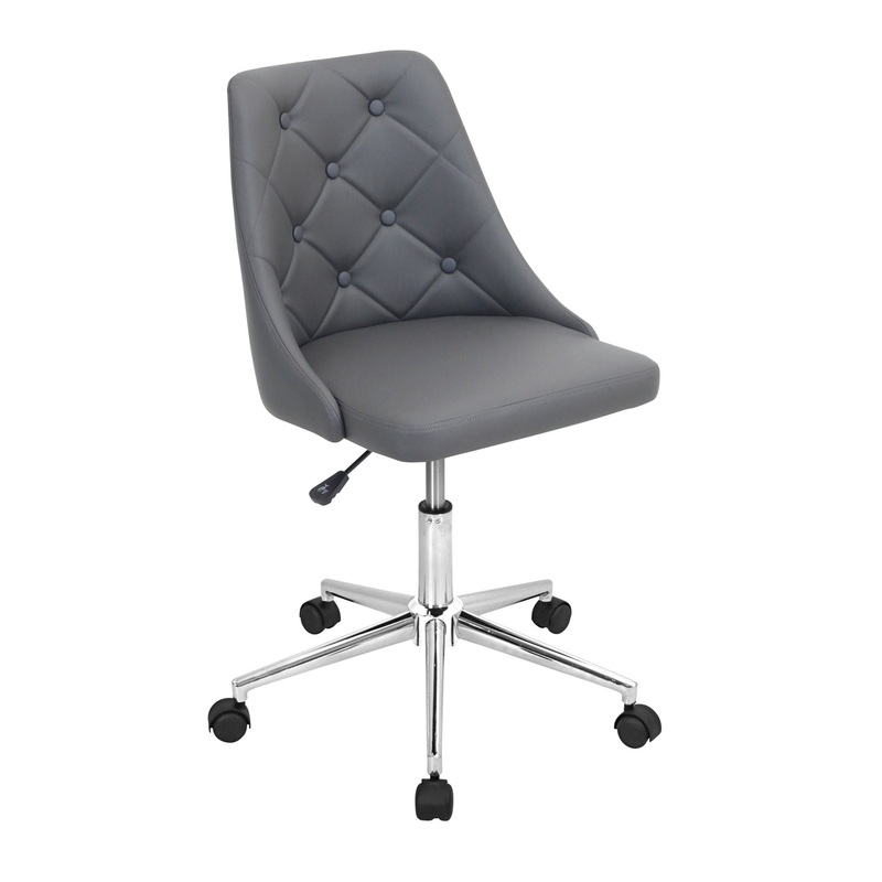 Marche – Contemporary Adjustable Office Chair With Swivel – Gray