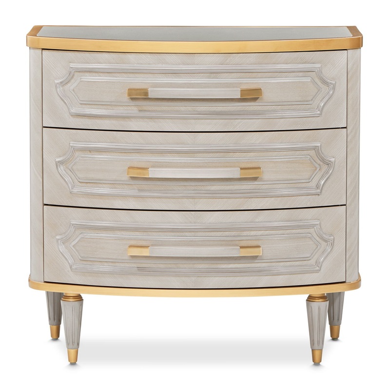 St. Charles – Nightstand|Gray|3 Drawers|2 Drawers