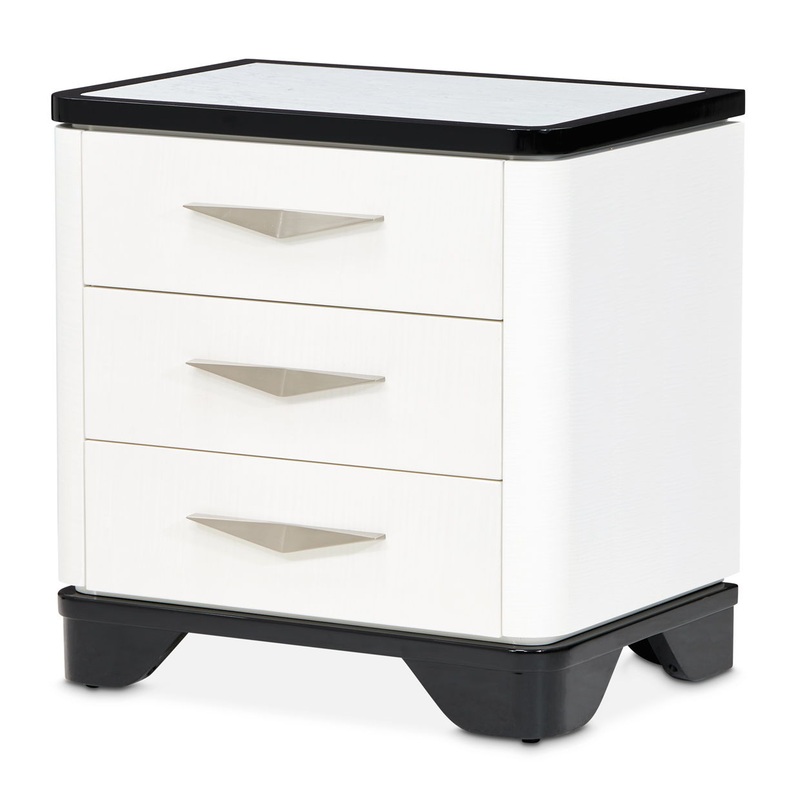 Tuxedo – 3-Drawer Nightstand – Piano Keyboard