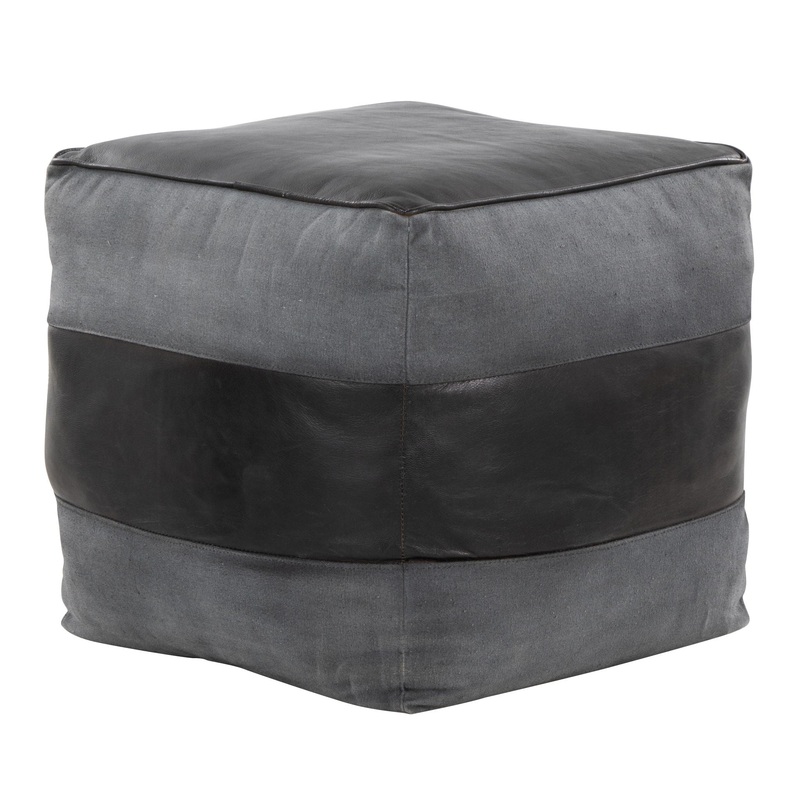 Cobbler – Industrial Pouf|Dark Gray|Dark Brown|Light Brown