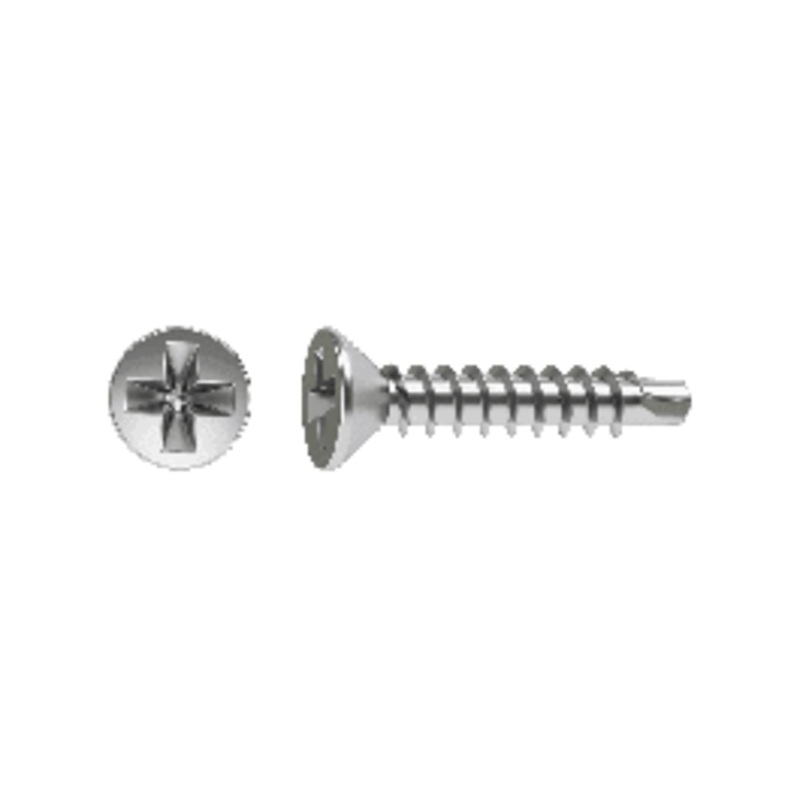 COUNTERSUNK HEAD SCREWS FOR METAL AUTOPERFO