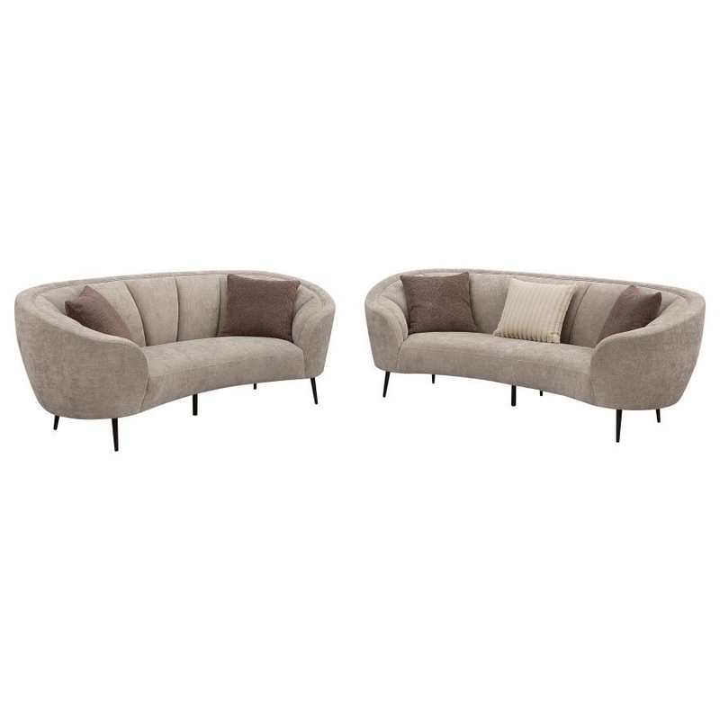 Ellorie – Upholstered Curved Sofa Set
