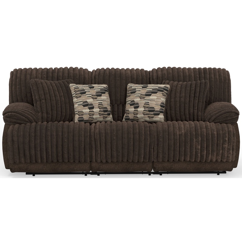 Hollifield – Reclining Sofa|Chocolate|Power Reclining|Manual Reclining