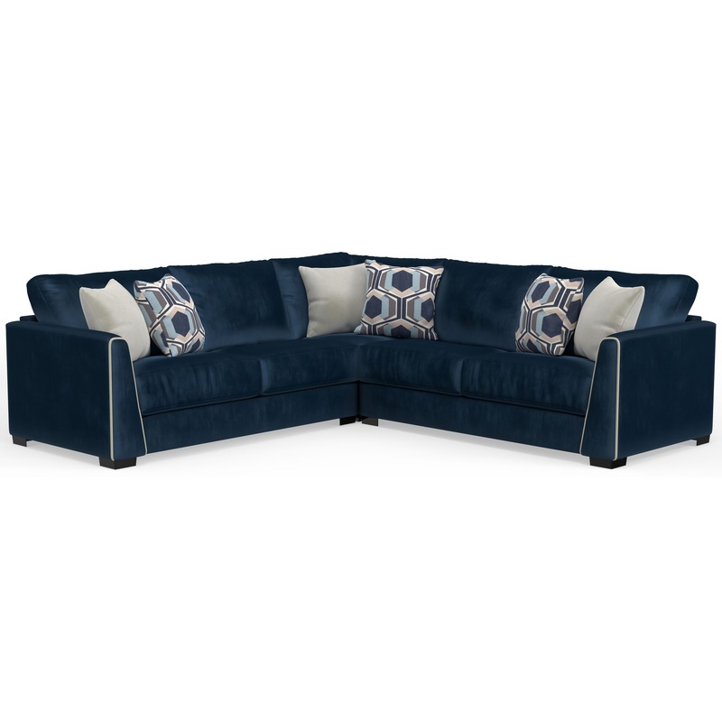 Jetson – Sectional With Comfort Coil Seat Cushions And Included Accent Pillows