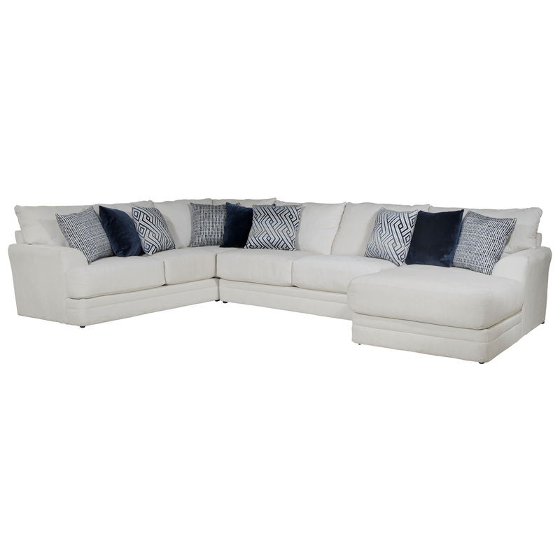 Polaris – Sectional With Comfort Coil Seating And Accent Pillows Included