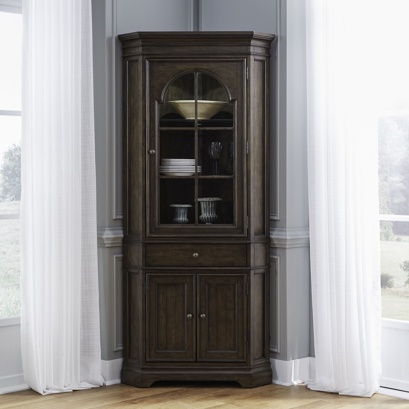 Arden Road – Corner Cabinet – Satin Cherry