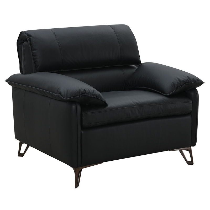 Eilene – Chair – Black Top Grain Leather