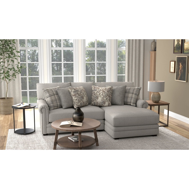 Livingston – Sectional With Comfort Coil Seating And Accent Pillows Included