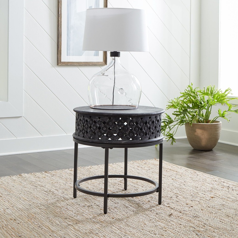 Stella – Accent End Table – Chalkboard Black