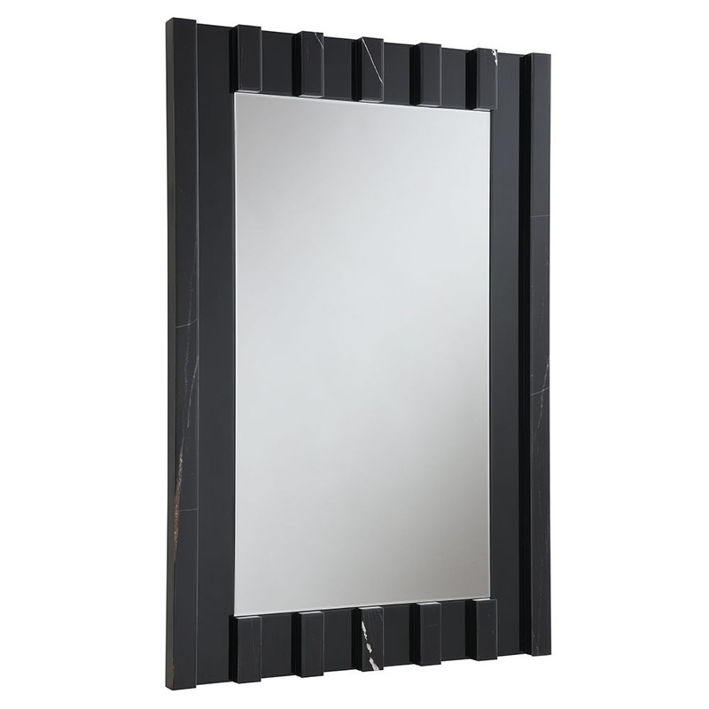 Drisana – Accent Mirror – Black Mirrored