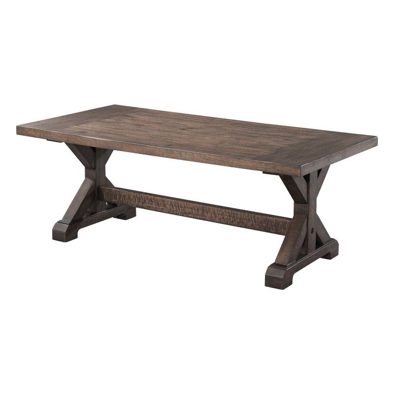 Finn – Trestle Table|Dark Brown|End Tables|Coffee Tables