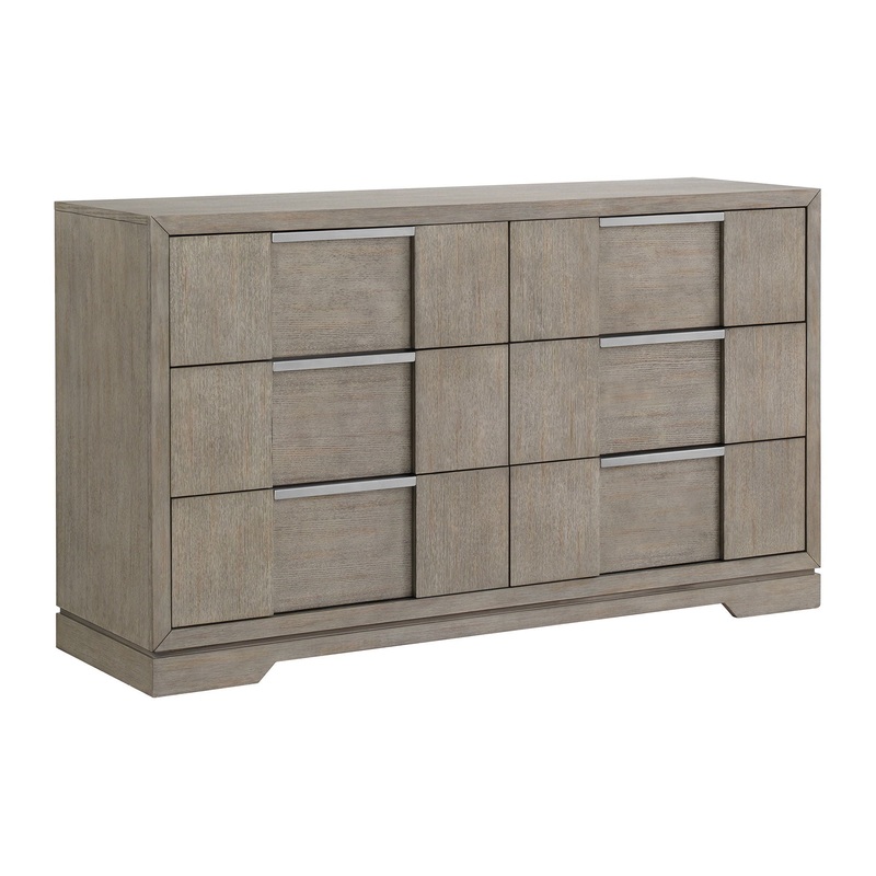 Kelis – 6 Drawer Dresser|Gray|Dressers|Dresser & Mirror
