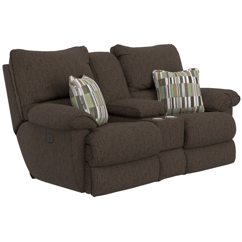 Lenny – Power Lay Flat Reclining Console Loveseat
