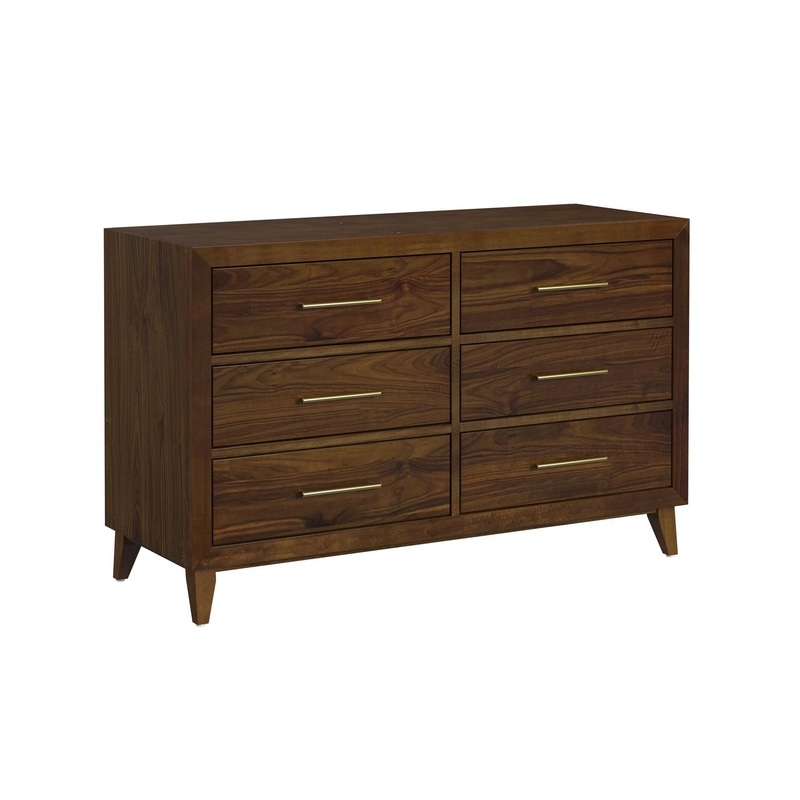Malia – 6-Drawer Dresser – Walnut