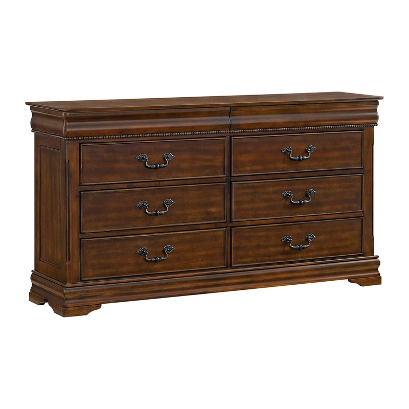 Northridge – 6-Drawer Dresser|Dark Brown|Dressers|Dresser & Mirror